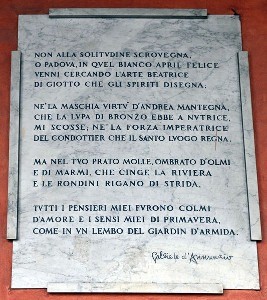 lapide D'Annunzio Padova