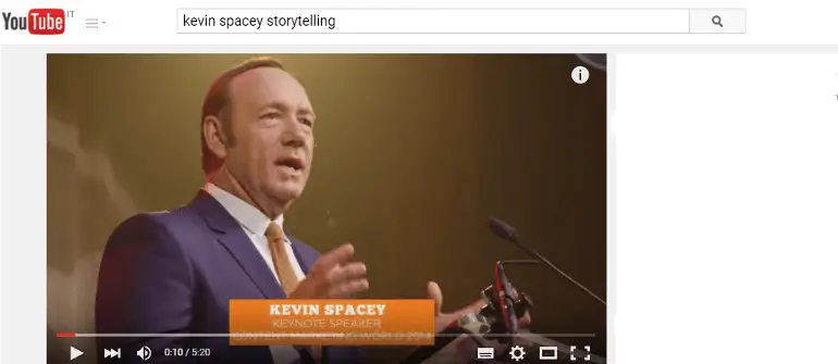 Storytelling secondo Kevin Spacey