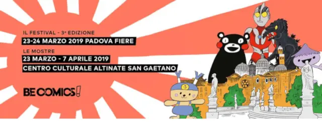 be comics padova 2019 festival del fumetto Padova