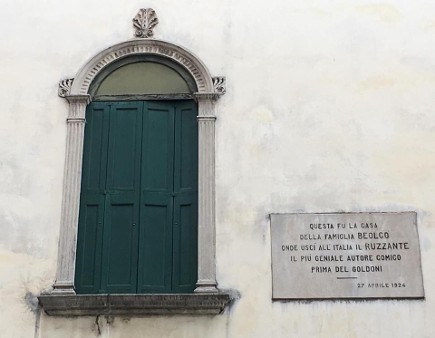casa di Angelo Beolco Ruzzante commediografo Padova