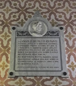 lapide del Ruzante Chiesa di San Daniele Padova