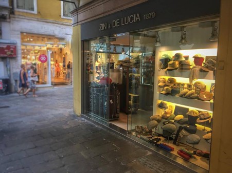 Negozi storici di Padova - cappelleria Padova Zin & De Lucia 