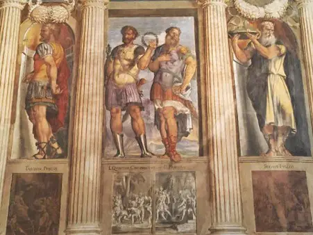 affreschi cinquecenteschi Sala dei Giganti Padova