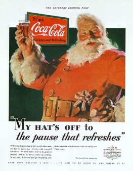 storia di Babbo Natale pubblicità Coca Cola