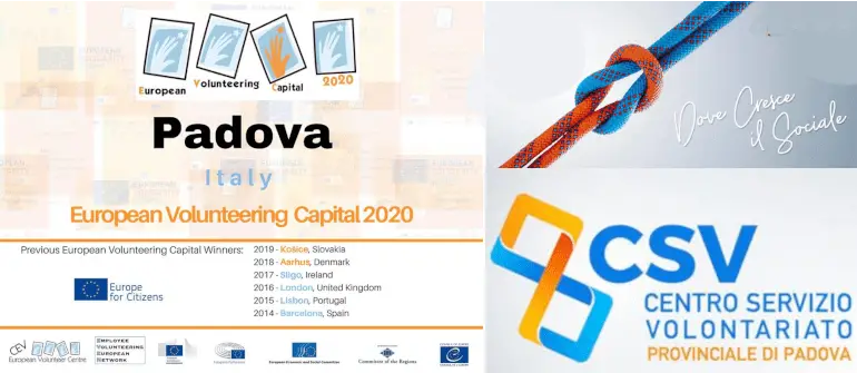 Padova capitale europea del volontariato 2020