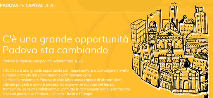 Padova capitale europea del volontariato 2020
