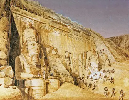la scoperta di Abu Simbel Belzoni