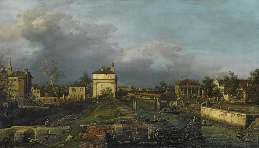 Porta Portello a Padova dipinta dal Canaletto
